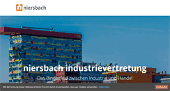 Desktop Screenshot of niersbach-industrievertretung.de