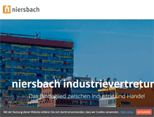 Tablet Screenshot of niersbach-industrievertretung.de